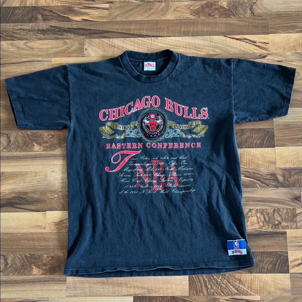 Vintage 1990s Chicago Bulls Eastern Conference T-Shirt Single Stitch